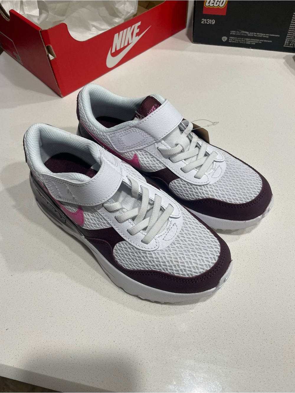 Nike Women’s White, Burgundy & Pink Casual Sneakers